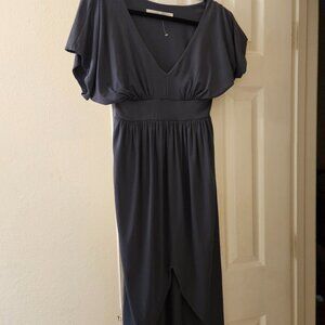 Susana Monaco found In Anthropologie Charcoal Grey ruched Oversized dress S